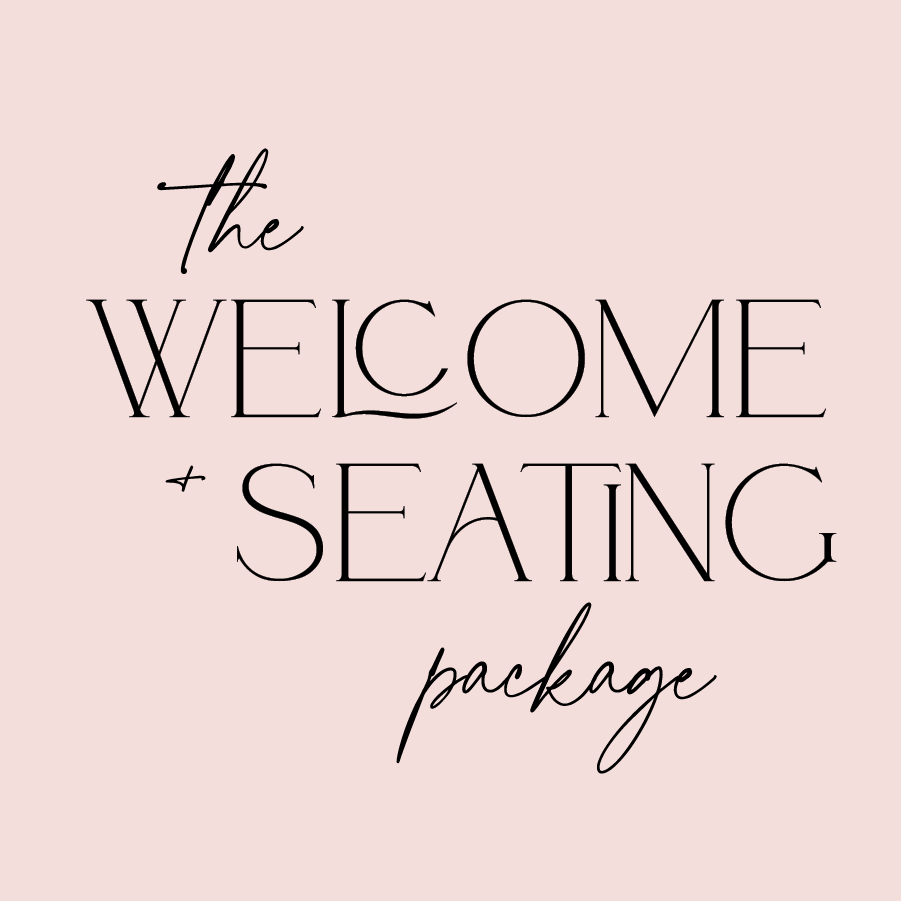 wedding day of welcome sign and seating chart discounted package australia