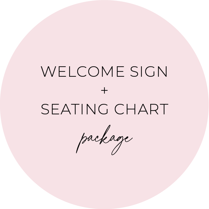 wedding day of welcome sign and seating chart discounted package australia