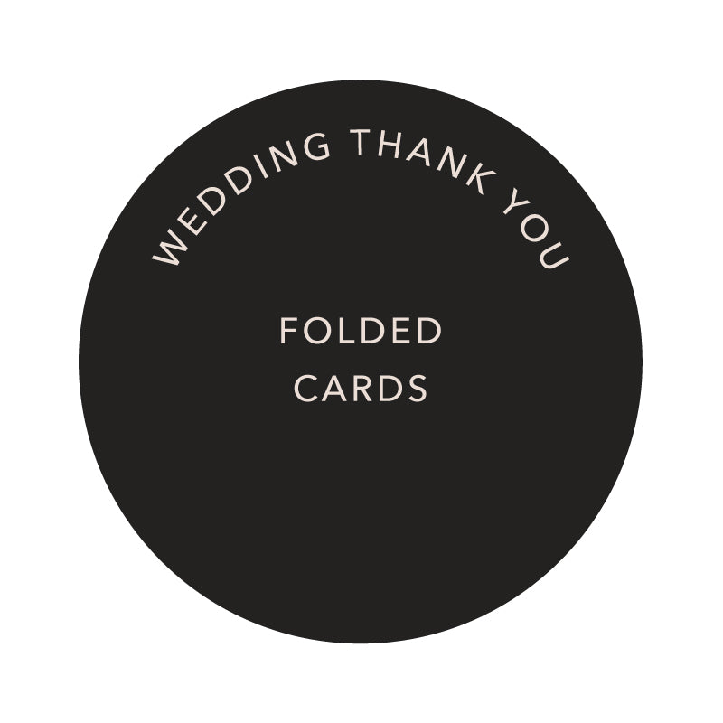 Folded Wedding Thank You Cards – Peach Perfect Stationery