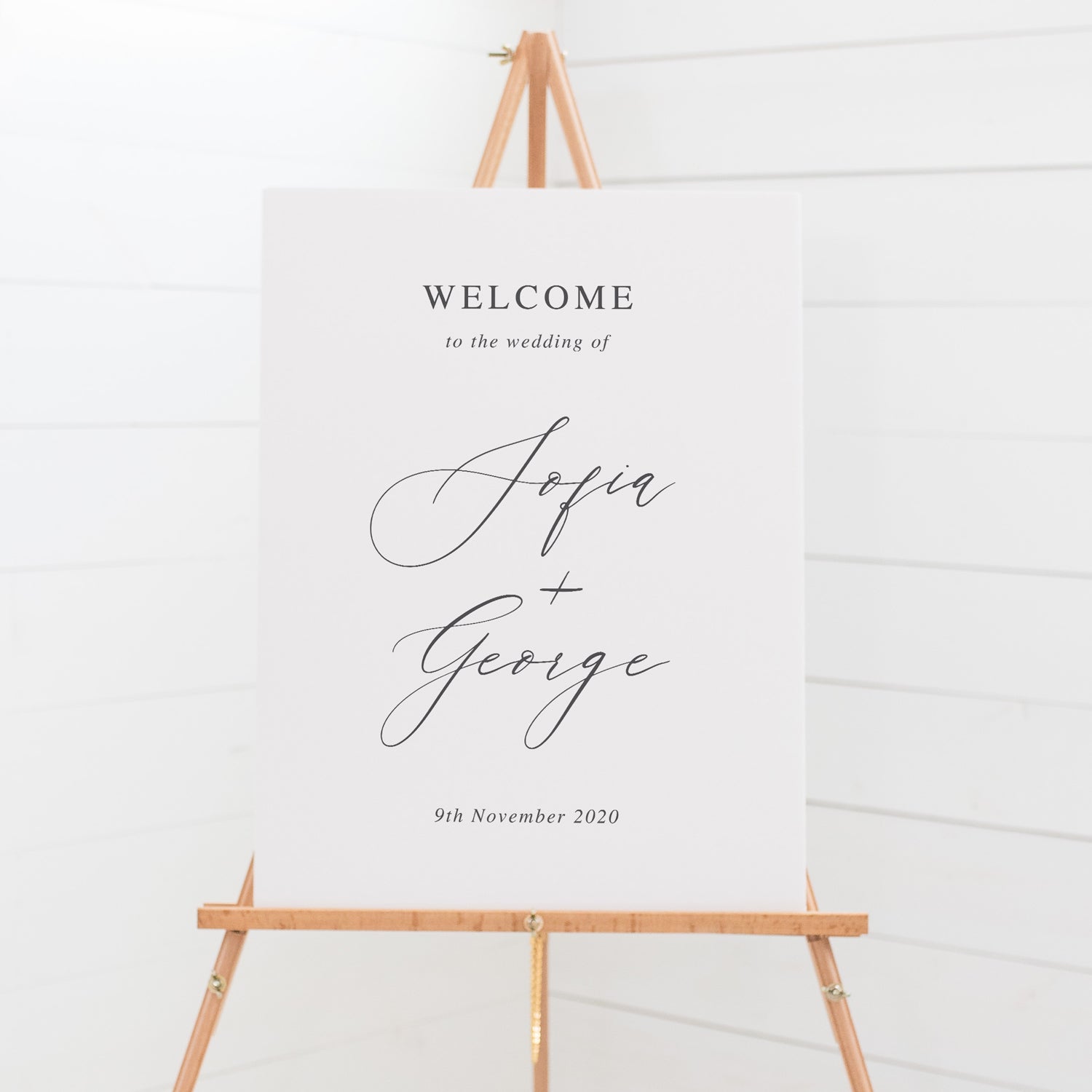 Wedding Welcome Sign - Sofia – Peach Perfect Stationery